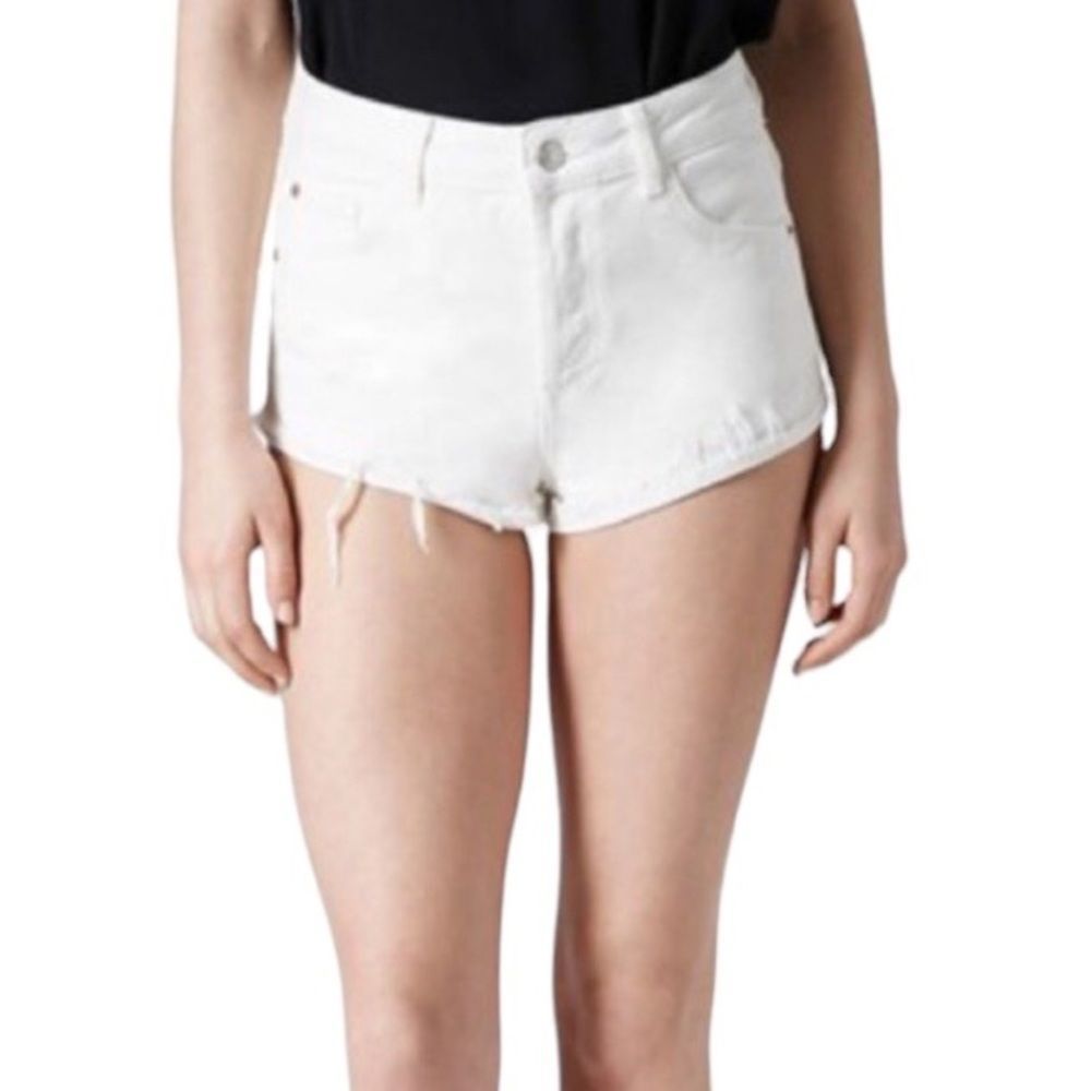 EUC Topshop Moto Brooke Button Fly Jean Shorts 6